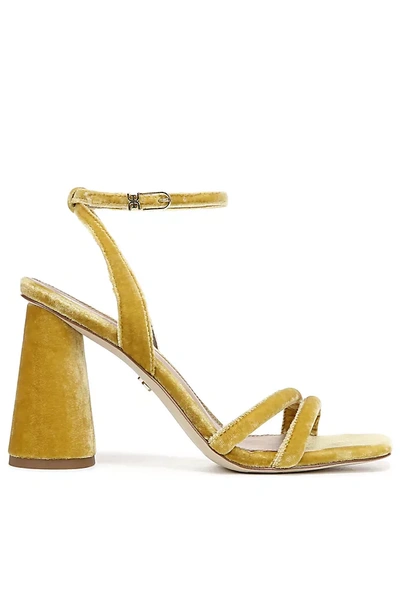 Sam Edelman Kia Block Heels In Yellow