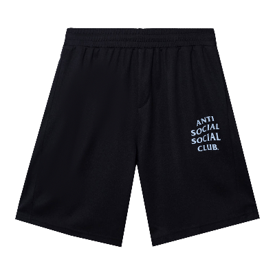 Pre-owned Anti Social Social Club Never Made The Team Mesh Shorts 'black'
