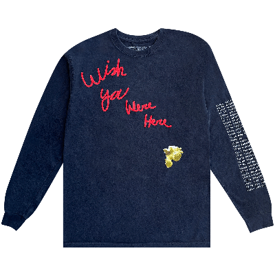 Pre-owned Cactus Jack By Travis Scott I Wish You Were Here Astroworld Long-sleeve Tee 'black'