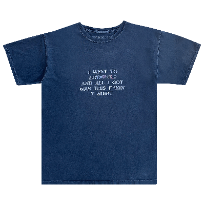 Pre-owned Cactus Jack By Travis Scott Wish You Were Here Astroworld Tee 'black'