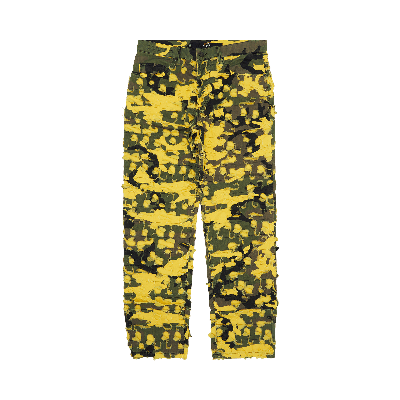 Pre-owned Supreme X Griffin 5-pocket Jean 'yellow Camo' In Multi-color