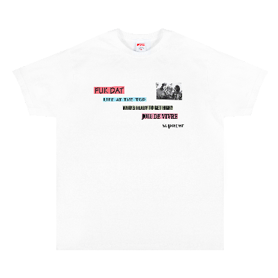 Pre-owned Supreme Joie De Vivre Tee 'white'