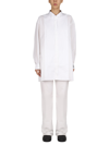 Raf Simons Logo Patch Shirt With Classic Collar For Women In White