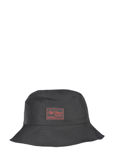 Raf Simons Reversible Bucket Hat In Black