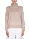 Fabiana Filippi Turtleneck Shirt In Beige