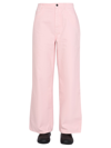 Raf Simons Wide-leg Denim Jeans In Pink