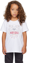 KENZO KIDS WHITE TIGER T-SHIRT
