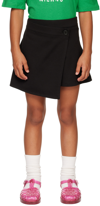 Msgm Teen Overlay-panel Short Shorts In 110 Nero