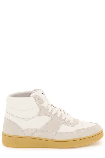A.p.c. Leather 'plain' High Sneakers In White