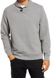 BILLY REID BILLY REID DIAMOND QUILT SHAWL COLLAR SWEATSHIRT