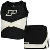 Colosseum Girls Youth  Black Purdue Boilermakers Carousel Cheerleader Set In Black