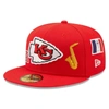 NEW ERA NEW ERA RED KANSAS CITY CHIEFS TEAM LOCAL 59FIFTY FITTED HAT