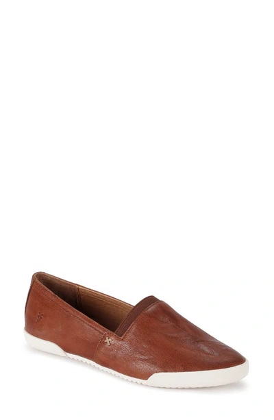 Frye Melanie Antiqued Leather Slip-on Trainers In Multi