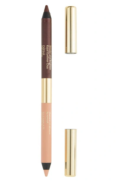 Estée Lauder Smoke And Brighten Kajal Eyeliner Duo In Bordeaux/ivory