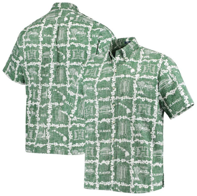 Reyn Spooner Green Hawaii Warriors Classic Button-down Shirt