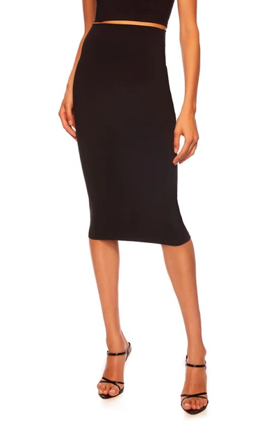 SUSANA MONACO SUSANA MONACO SLIM HIGH WAIST STRETCH PENCIL SKIRT