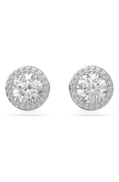 Swarovski Women's Constella Rhodium-plated & Crystal Stud Earrings In White