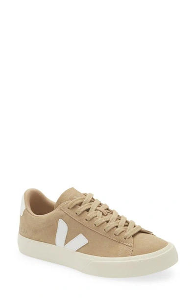 Veja Campo Bicolor Leather Low-top Trainers In Brown