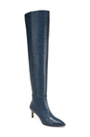 Sam Edelman Women's Ursula Mid-heel Over-the-knee Dress Boots Women's Shoes In Pacific Navy