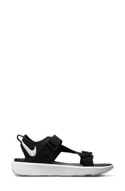 Nike Vista Sandals In Black In Black/black/white