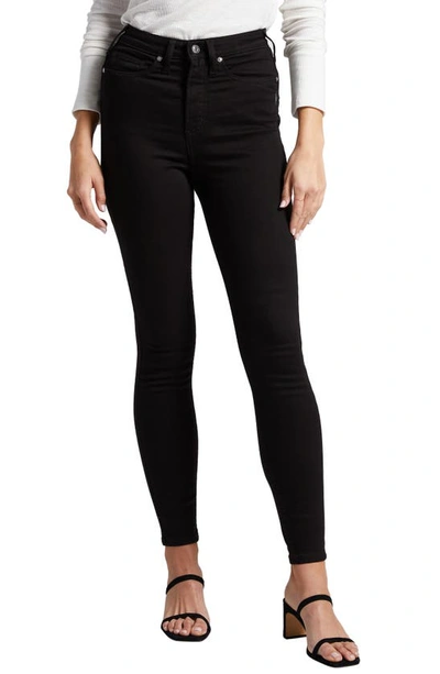 Silver Jeans Co. Infinite Fit High Waist Skinny Jeans In Black
