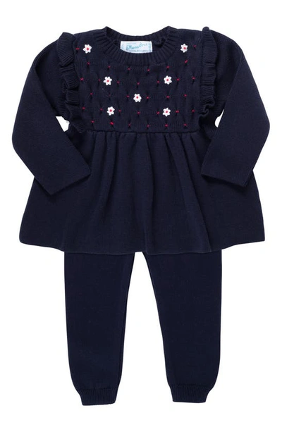 Feltman Brothers Babies'  Kids' Daisy Tunic & Pants Set In Navy