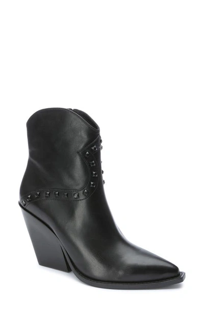 Ash Women's Boy Studded Western Booties In Black