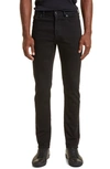 Zegna Jean Roccia En Lin Et Coton Extensible Taupe Foncé In Black