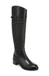 Franco Sarto Colt Womens Leather Wide Calf Knee-high Boots In Black
