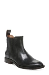 Franco Sarto Linc Womens Leather Ankle Chelsea Boots In Black Leather
