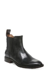 Franco Sarto Linc Womens Leather Ankle Chelsea Boots In Black