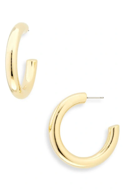 Shashi Leila Hoop Earrings In Gold
