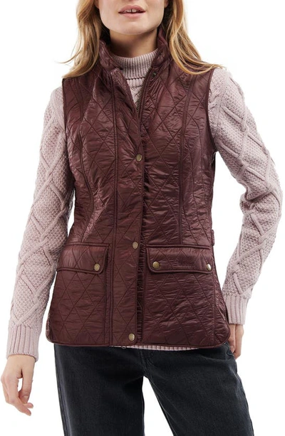 Barbour Wray Fleece Lined Vest In Windsor/brown