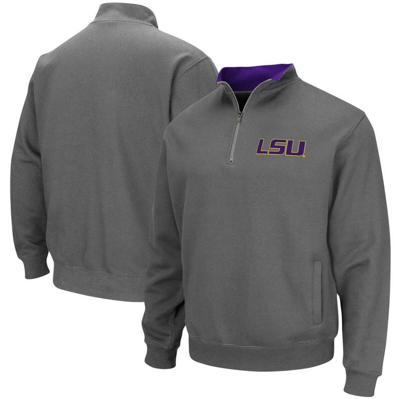 Colosseum Men's Charcoal Lsu Tigers Tortugas Logo Quarter-zip Jacket