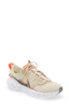 Nike Women's Crater Impact Shoes In Sanddrift/black/hemp/bright Crimson/white/volt