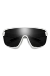 Smith Bobcat 135mm Chromapop™ Shield Sunglasses In White / Black