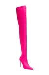 Stuart Weitzman Ultrastuart 100 Stretch Over The Knee Boot In Magenta