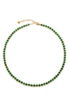 Monica Vinader X Kate Young Tennis Necklace In Green