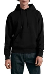 Rag & Bone Icons Damon Slub Hoodie In Black