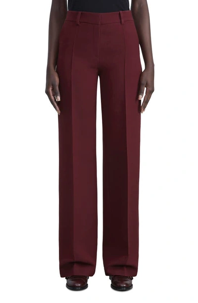 Lafayette 148 Sullivan Straight Leg Wool & Silk Pants In Date