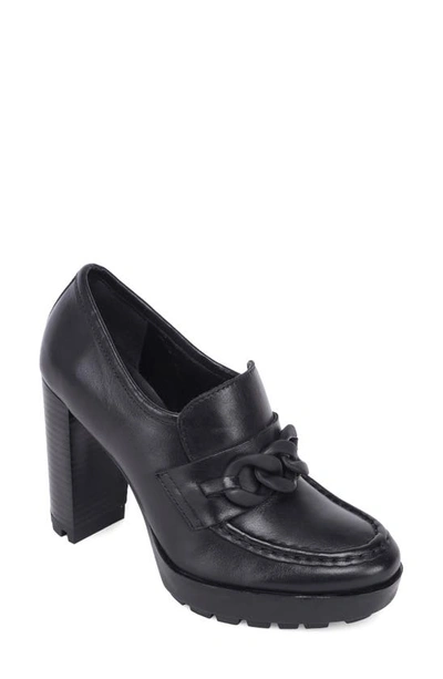 Kenneth Cole Justin Lug Sole Loafer Pump In Black