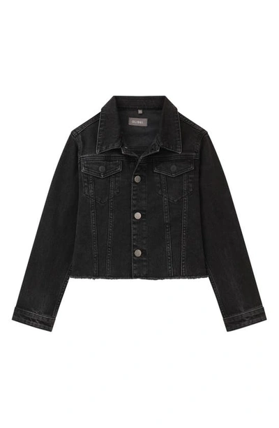 Dl1961 Kids' Manning Fray Hem Denim Jacket In Eclipse