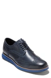 Cole Haan Original Grand Wingtip Derby In Navy Blzr