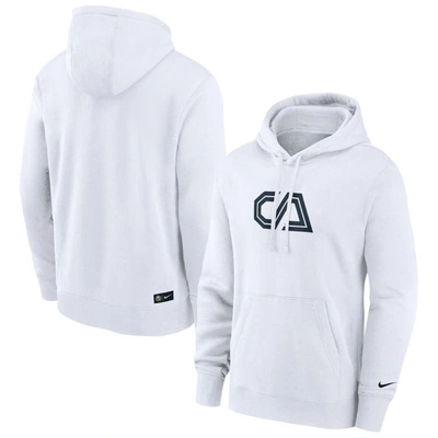 Nike Men's Club Amã©rica French Terry Soccer Hoodie In White