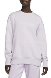 Nike Women's  Sportswear Phoenix Fleece Oversized Crewneck Sweatshirt In Doll/ Sail