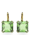 Swarovski Millenia Goldplated Square-cut Crystal Earrings In Neutral
