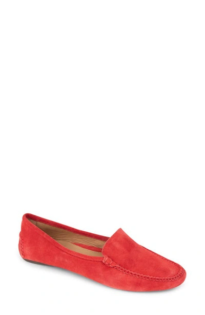 Patricia Green 'jillian' Loafer In Scarlett Red Suede