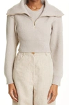 JACQUEMUS RISOUL MERINO WOOL LAYERED CROP SWEATER