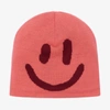 MOLO GIRLS CORAL PINK WOOL HAT