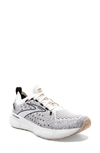 Brooks Glycerin Stealthfit 20 Running Shoe In White/black